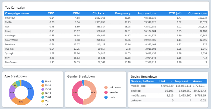 Facebook Ads Overview Report