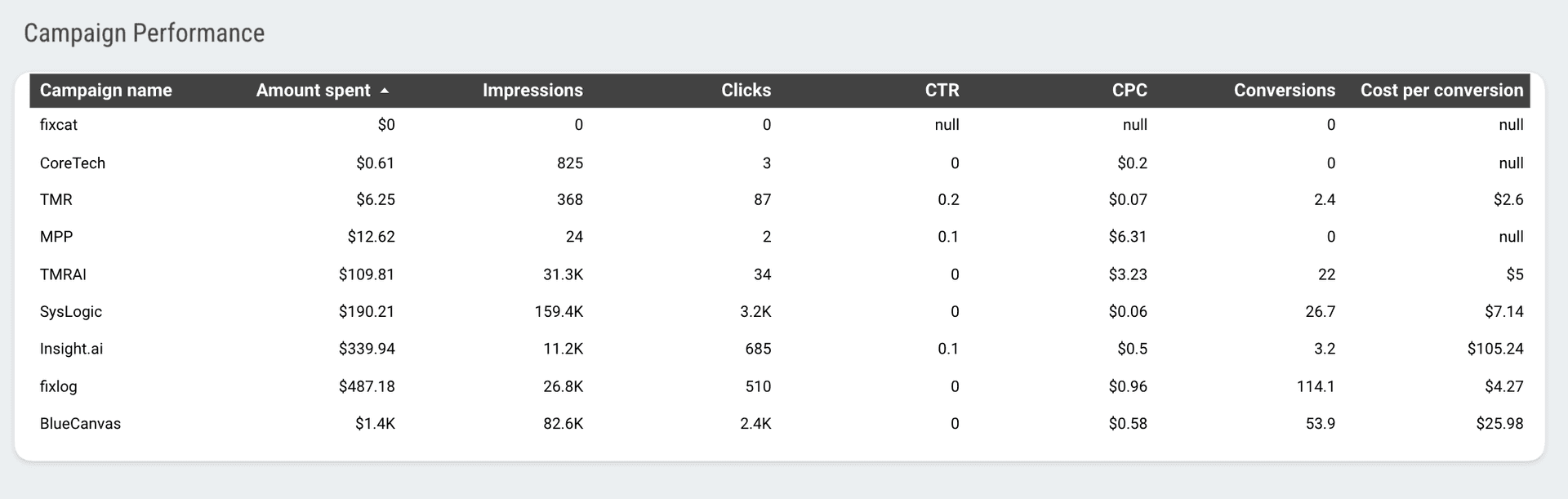Visualize Google Ads campaign performance