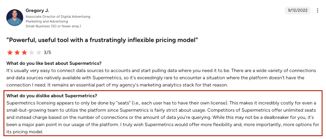 supermetrics user review
