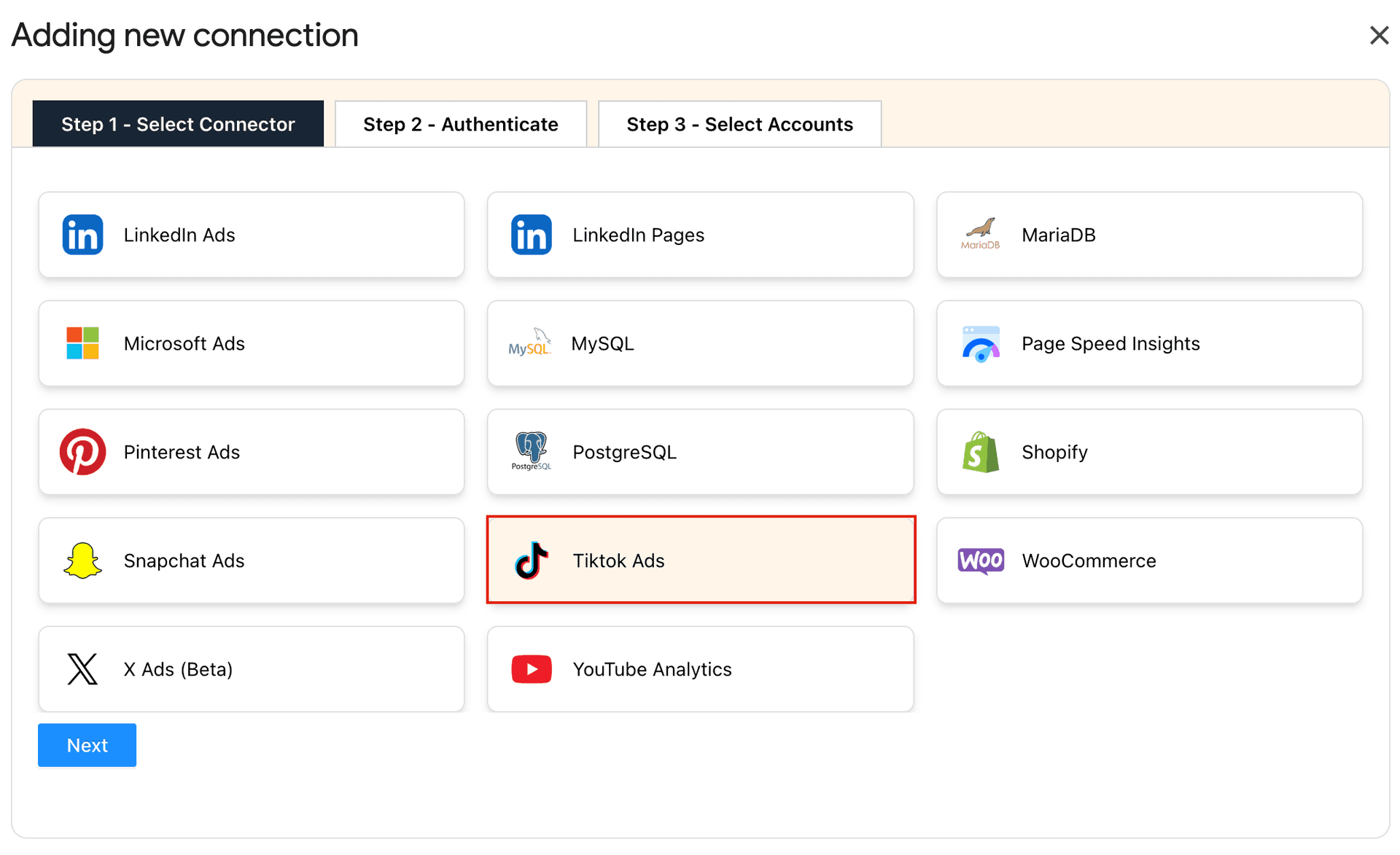 Connect TikTok Ads to Google Sheets