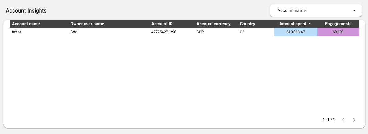 Pinterest Ads - Accounts & Ad Performance Report