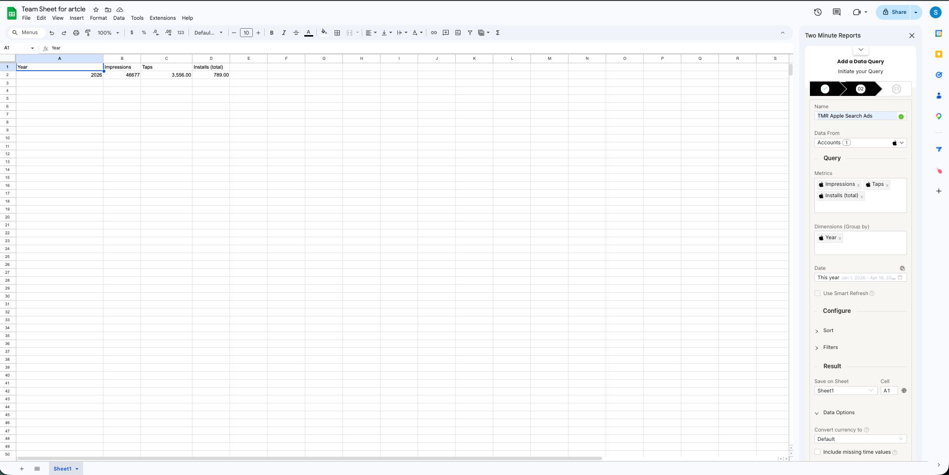 Query Results