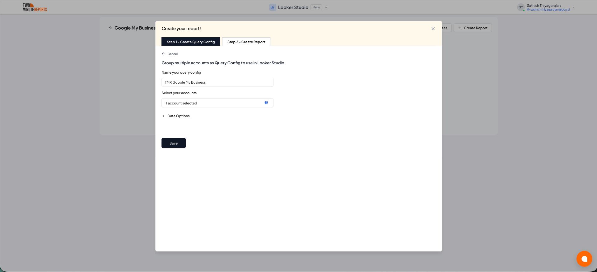 Create Query Config