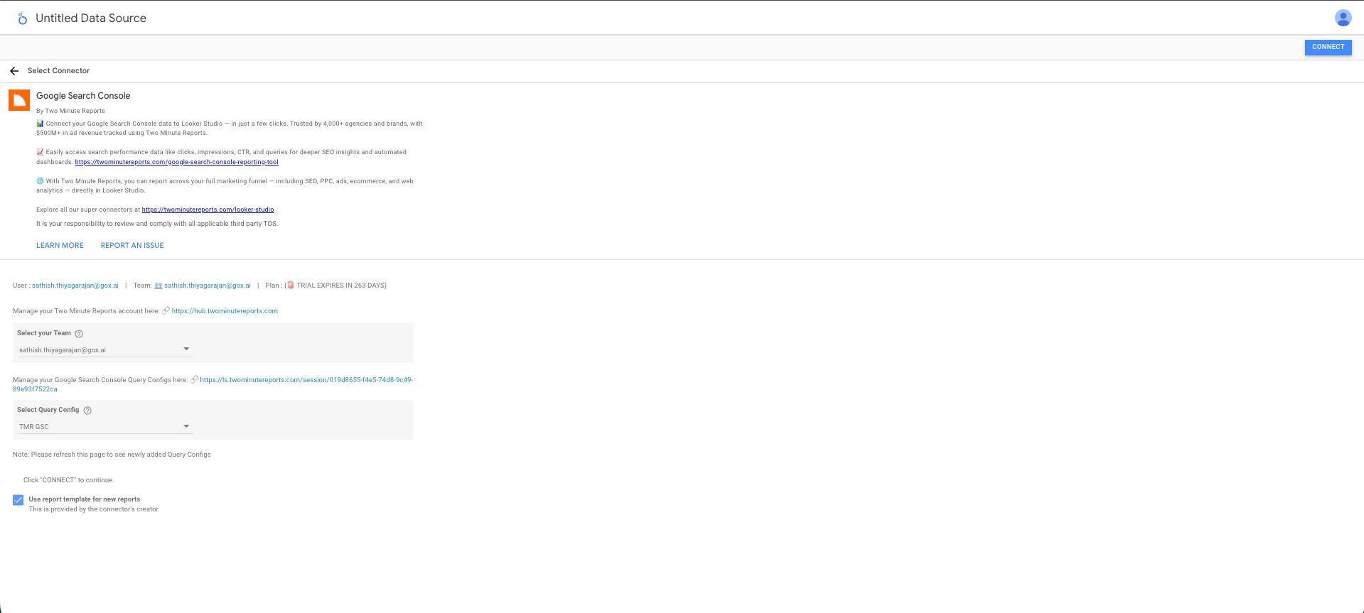Select Query Config