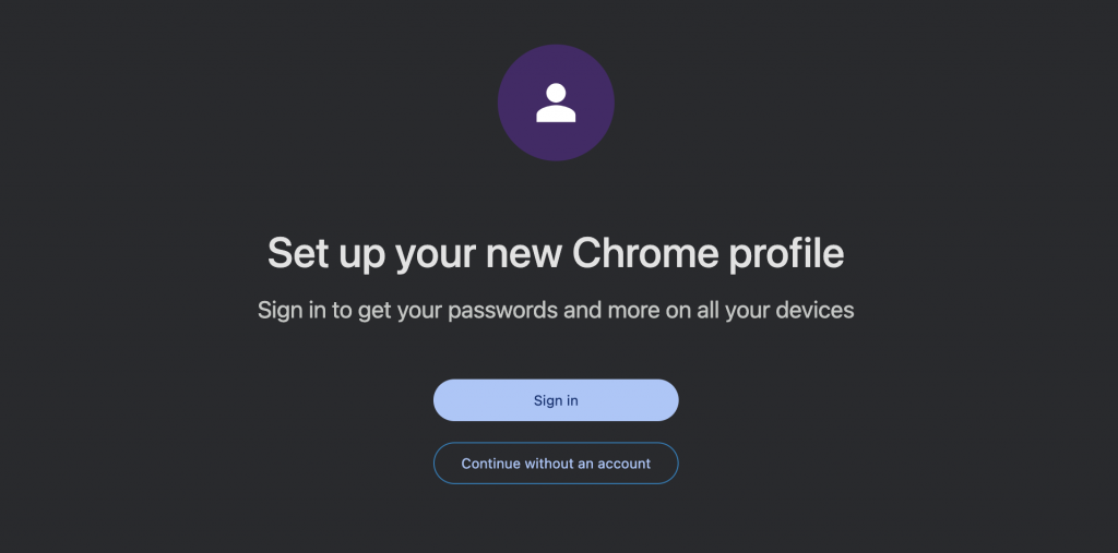 Step 3 — Sign in with your Google account