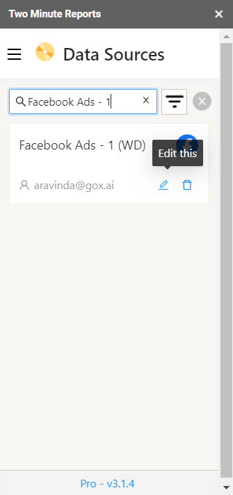 Step 2 — Find and select the expired connection