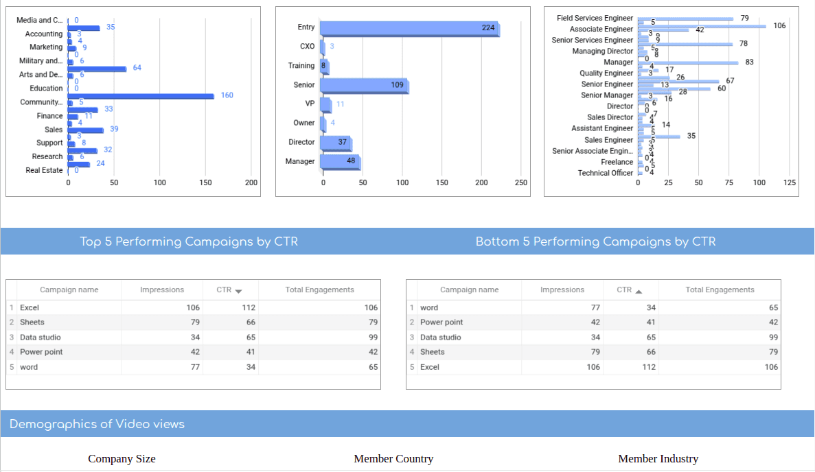 LinkedIn Ads Campaign Performance