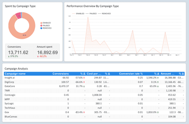 Google Ads Overview Dashboard