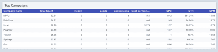 LinkedIn Ads Performance Overview Report