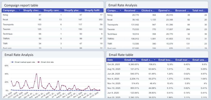Klaviyo - Shopify & FB Analysis Report