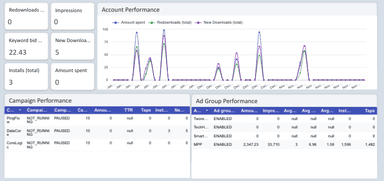 Apple Search Ads Overall Performance Report