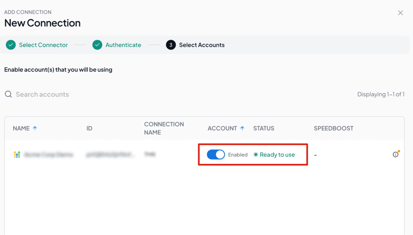 Enable the GoHighLevel accounts you want to track performance