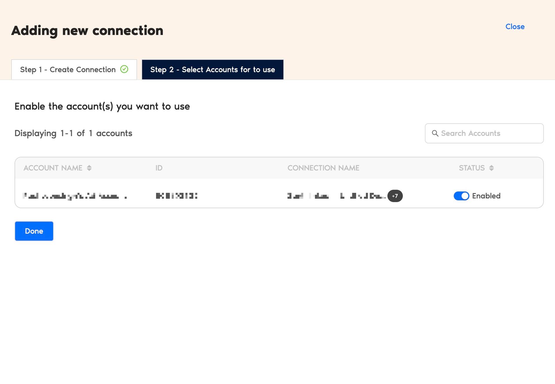 Select LinkedIn Ad accounts