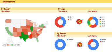 SnapAds Monthly Performance Dashboard
