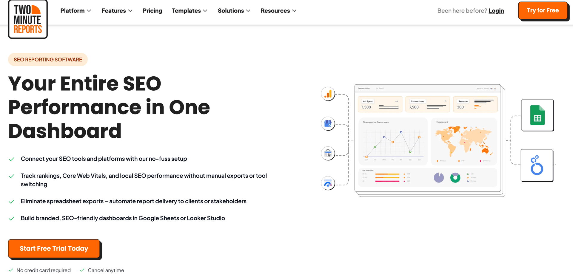 SEO Reporting Software: Two Minute Reports