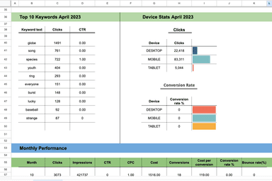 Google Ads - Monthly Performance Analysis