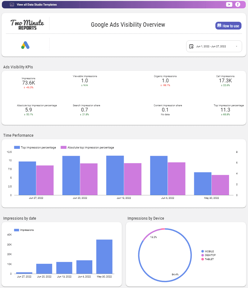 Google Ads Visibility Overview