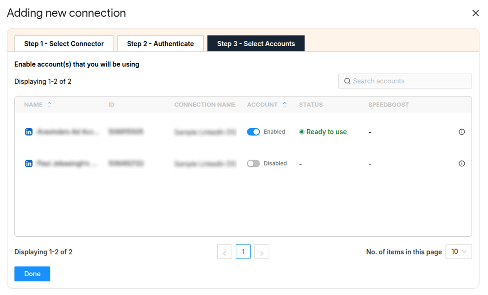 Enable LinkedIn ad accounts to extract KPIs in Google Sheets