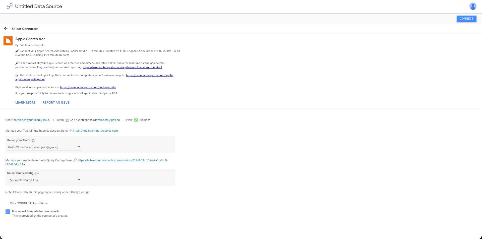 Select Query Config