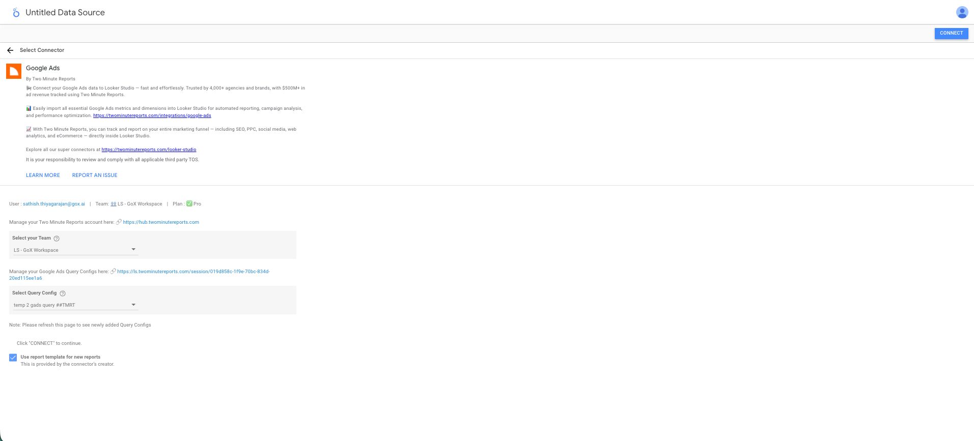Select Query Config
