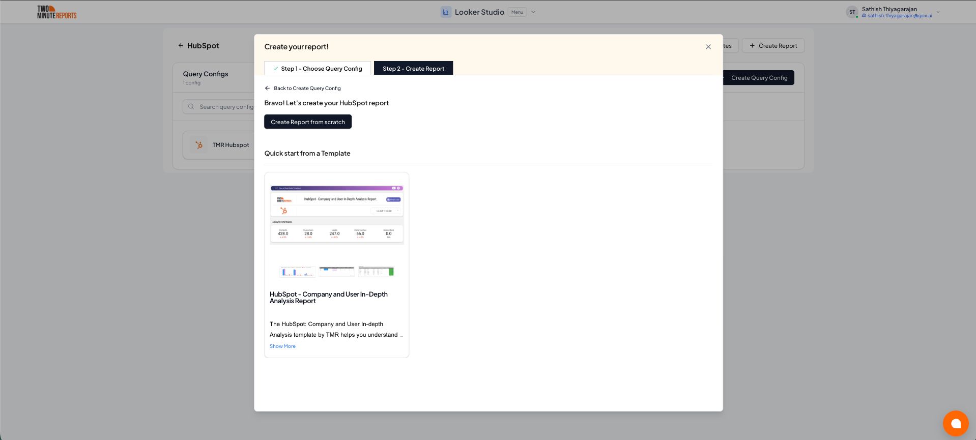 Choose Query Config