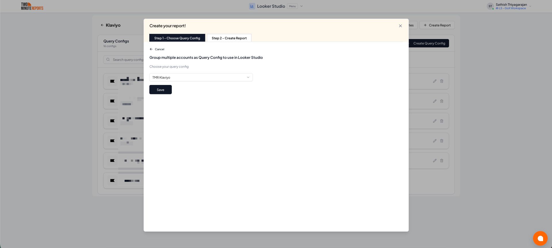 Choose Query Config