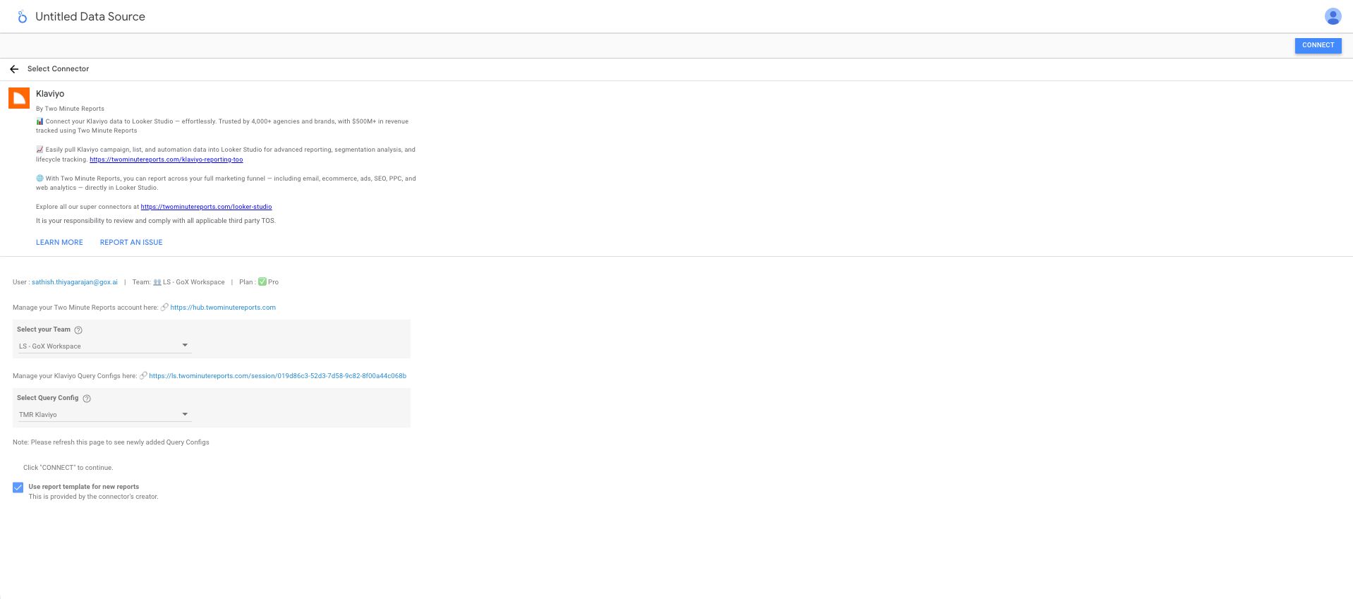 Select Query Config