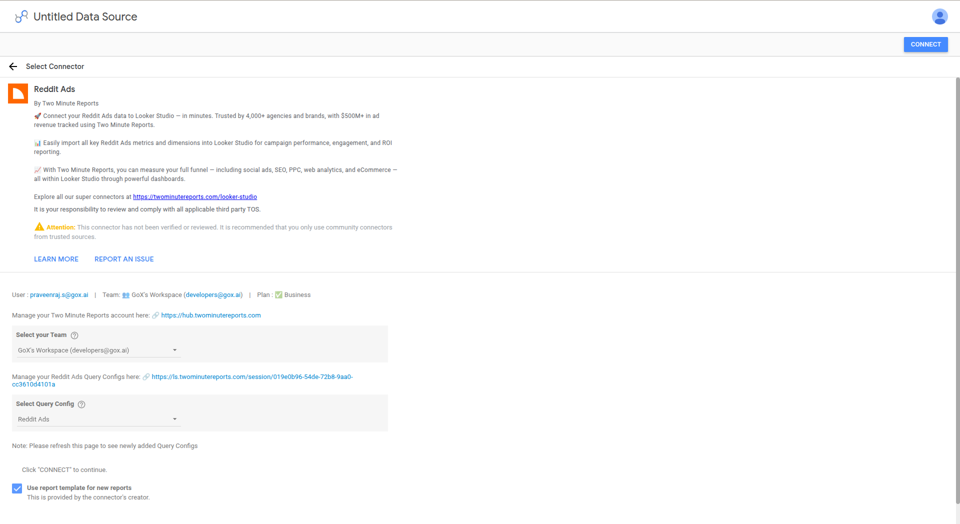 Select Query Config