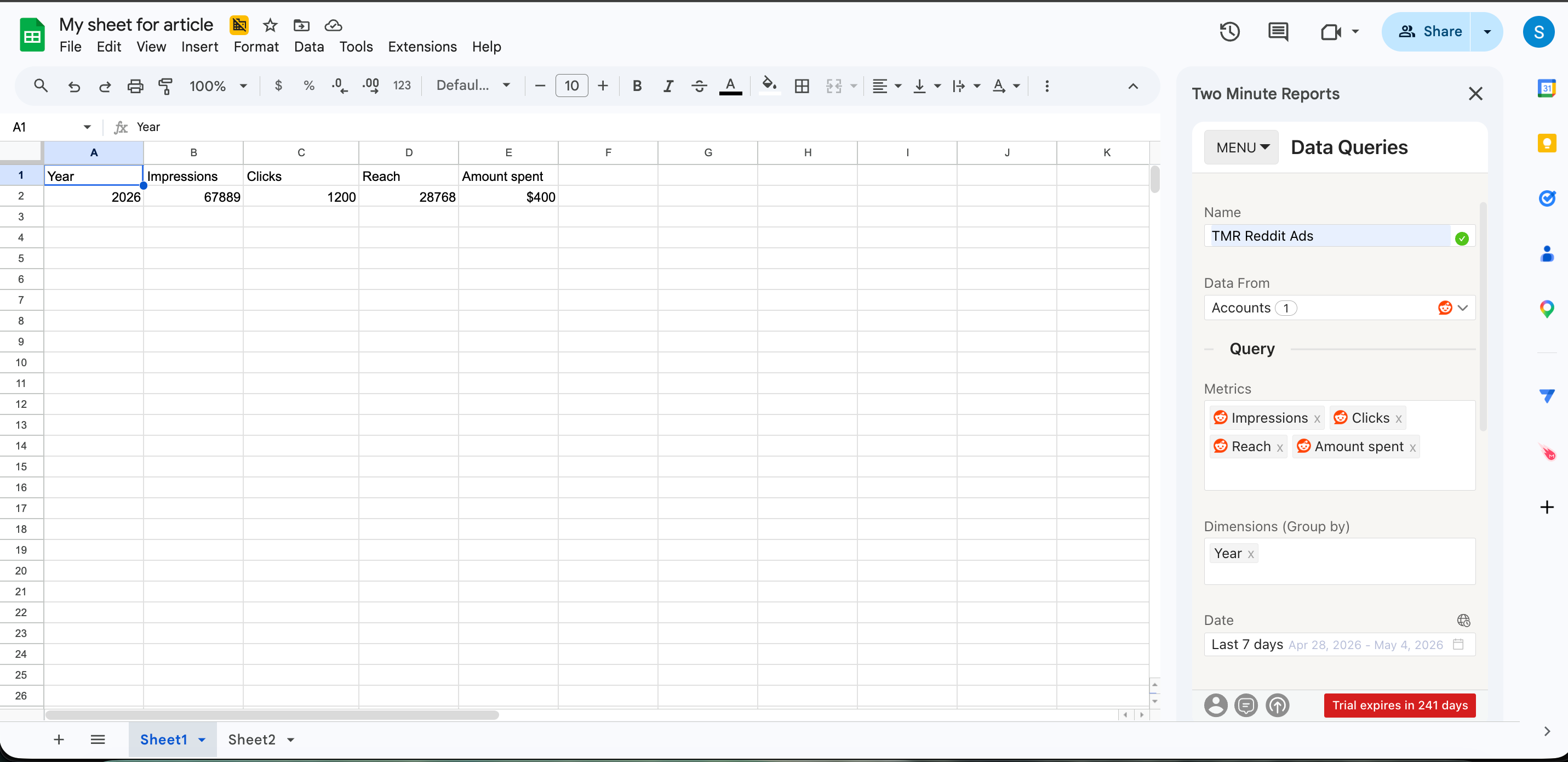 Query Results