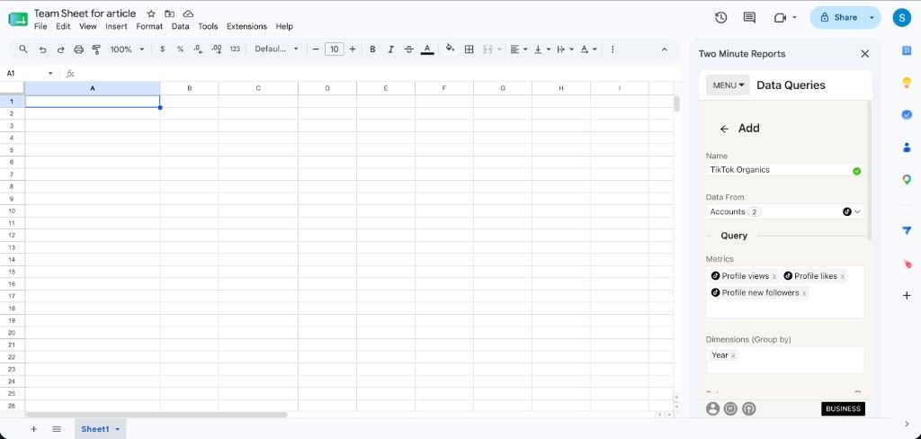 Create Query
