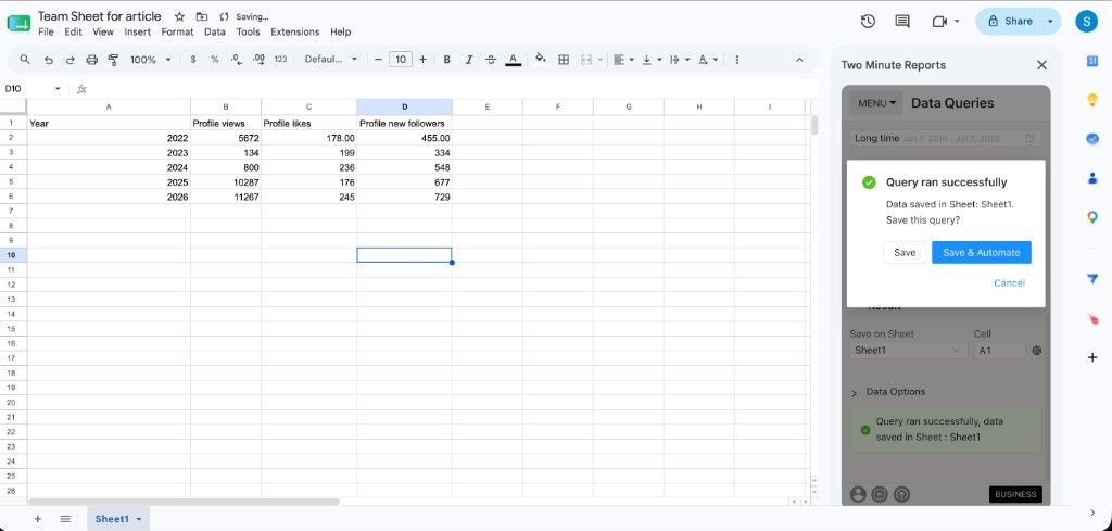 Query Results