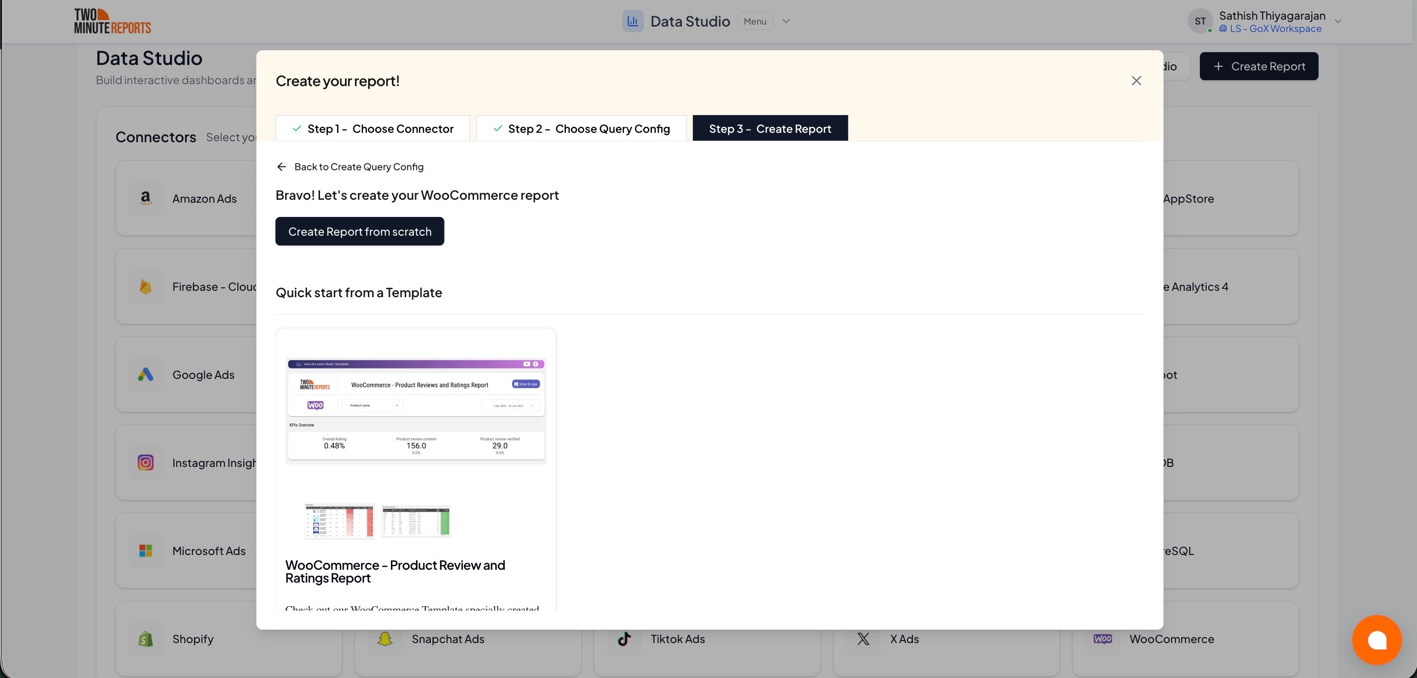 Create Report Finish