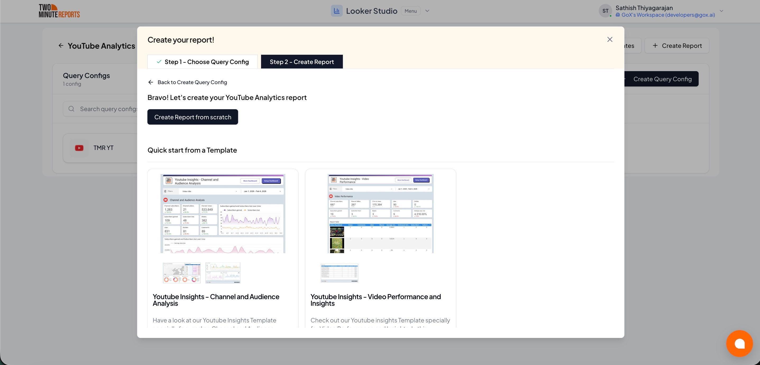 Create Report Finish