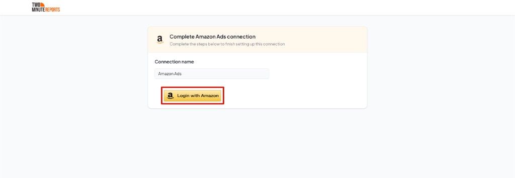 Recipient connection page on hub.twominutereports.com